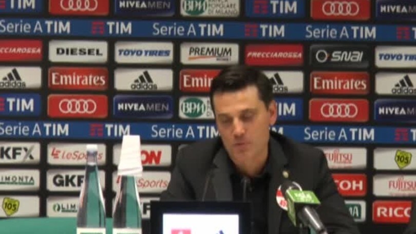 Montella: "Non vedo molte squadre giocare meglio del Milan"