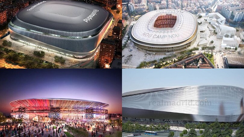 FOTO Meglio il Bernabeu o il Camp Nou? In Spagna è sfida restyling
