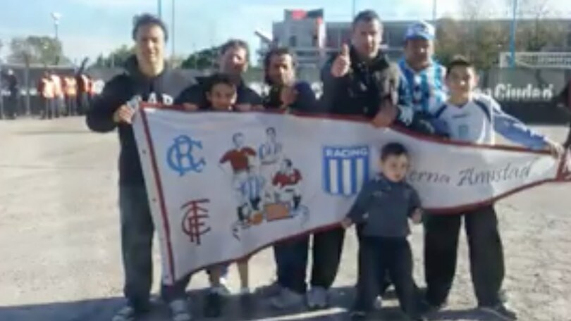 L'omaggio del Racing al Torino in Argentina