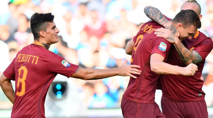 Serie A, Napoli-Roma 1-3: super Dzeko, doppietta e secondo posto