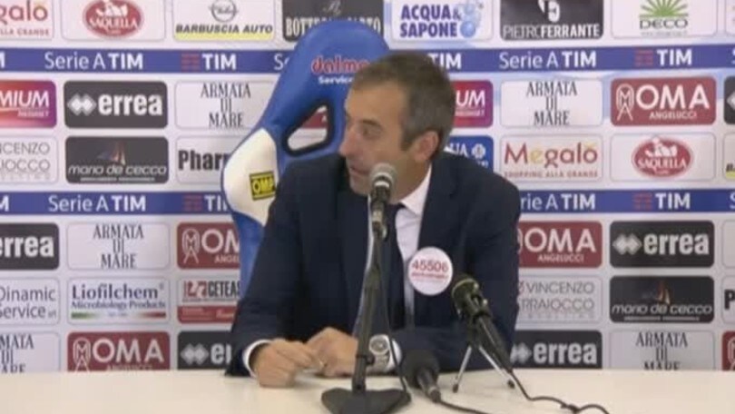 Giampaolo: "Poco concreti in superiorità numerica"