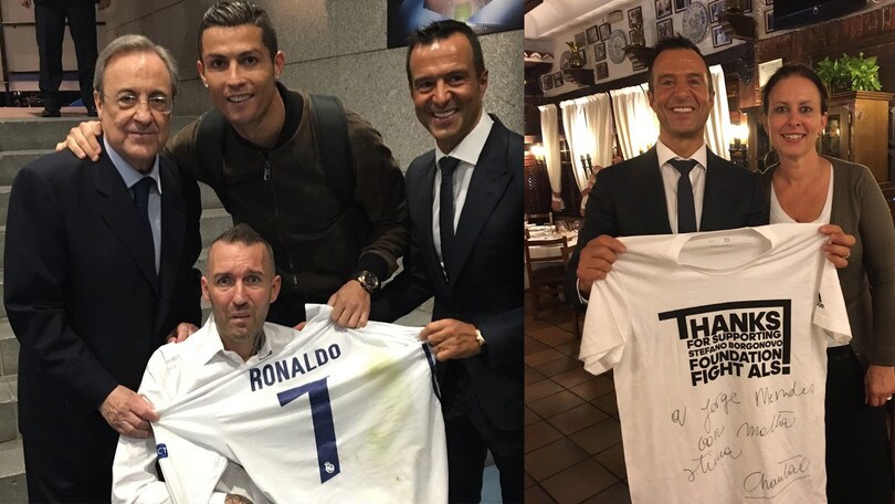 Ronaldo, Perez, Chantal Borgonovo e Ricksen: è lotta alla Sla anche al Bernabeu