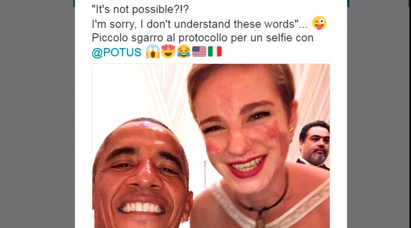 Bebe Vio selfie con Obama: «Non posso? rompo protocollo...»
