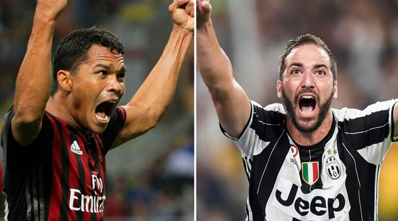 Bacca-Higuain, la notte dei bomber: numeri a confronto