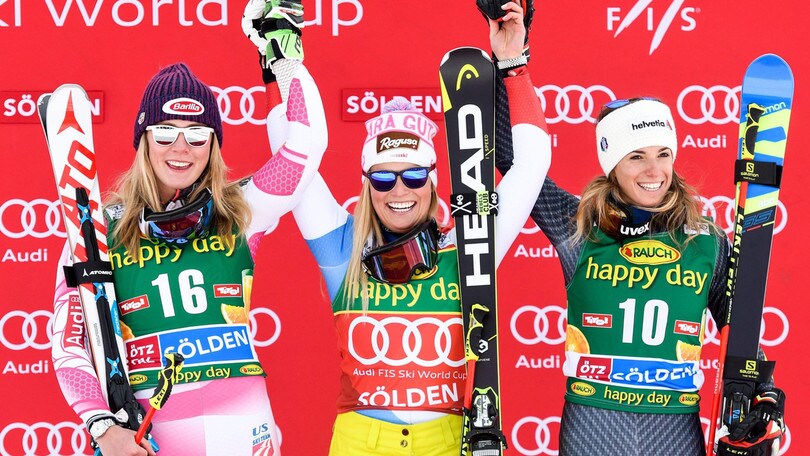 Sci, Bassino show a Soelden