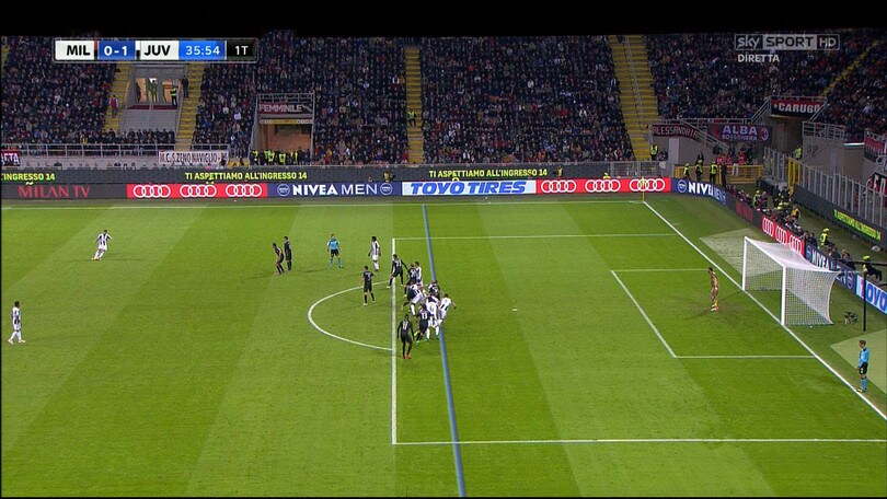 FOTO La punizione di Pjanic e il gol annullato alla Juve