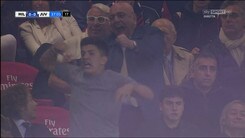 FOTO L'esultanza di Galliani dopo il gol annullato alla Juve