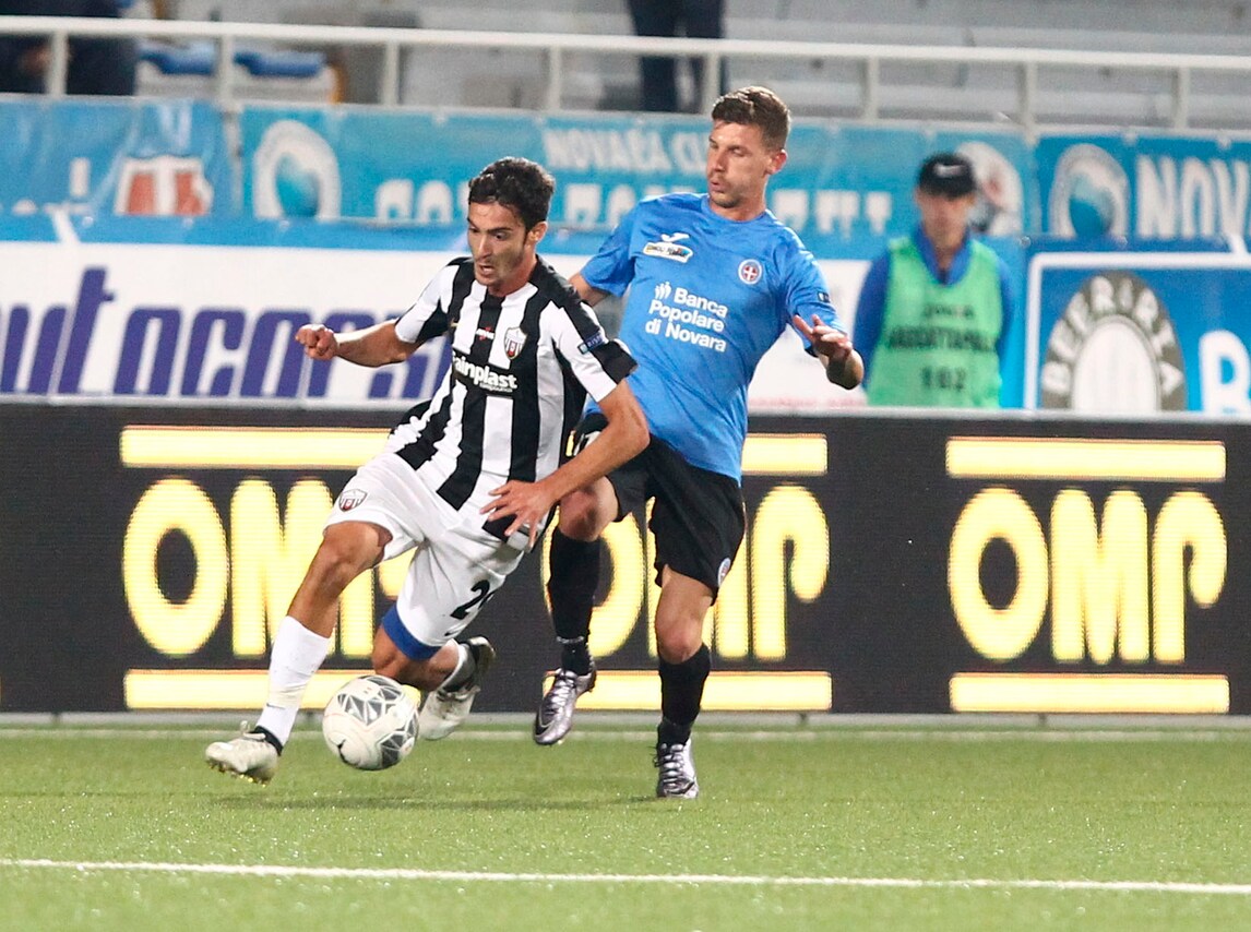 Serie B Novara, Corazza fuori per due mesi