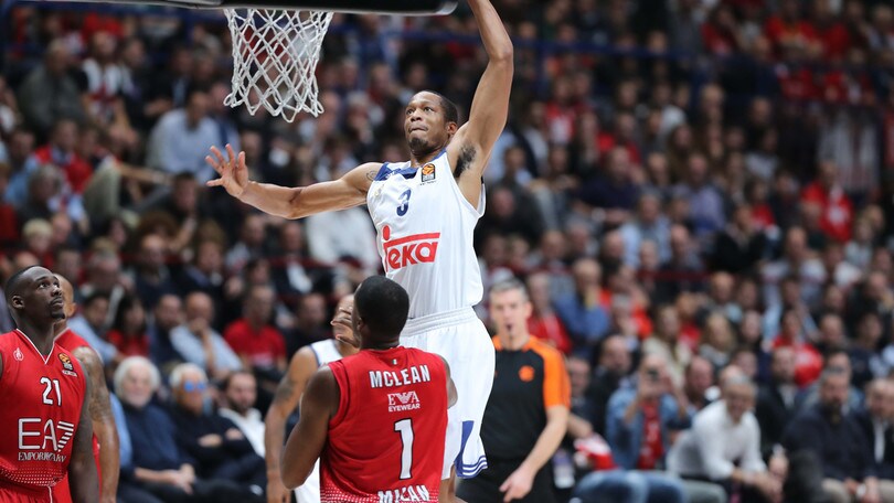 Basket Eurolega, il Real di Randolph gela l'EA7