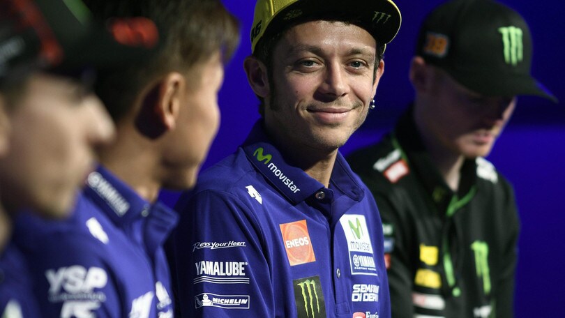 MotoGp Yamaha, Rossi: «Pista bagnata difficile da guidare»