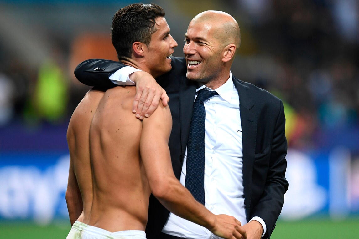 Real Madrid, Zidane celebra Cristiano Ronaldo: «Merita il Pallone d'Oro»