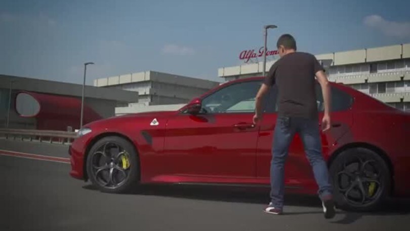 Alfa Romeo Giulia Quadrifoglio, la prova di Giancarlo Fisichella