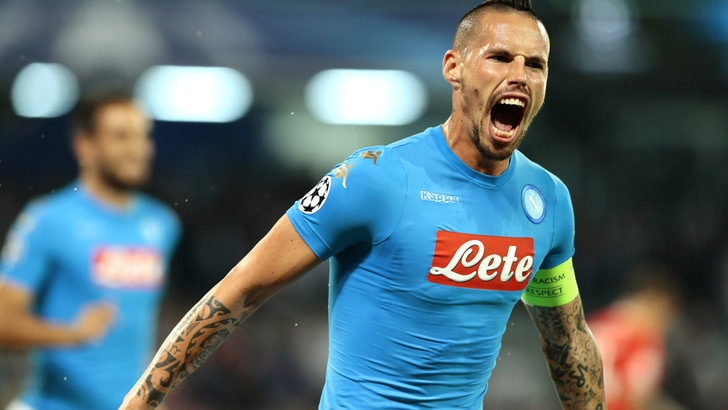 Serie A Juve-Napoli, Hamsik: «Ho chiesto la maglia a Higuain per mio figlio»