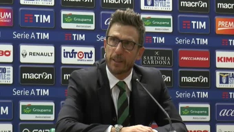 Di Francesco:"Il primo gol della Lazio era in fuorigioco"