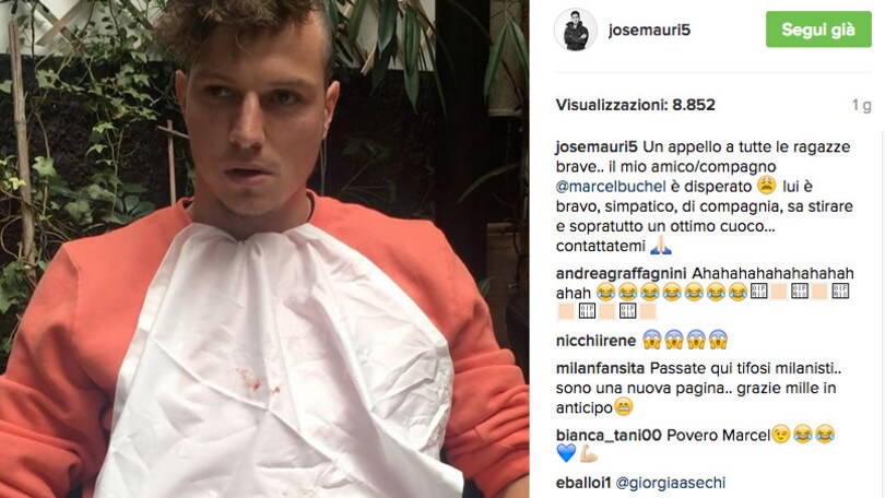 Josè Mauri intervista Buchel... disperato. «Ragazze, è anche un ottimo cuoco»