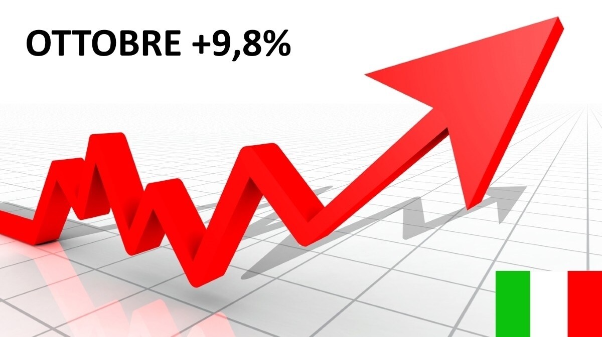 Mercato auto Italia, a ottobre + 9,8%