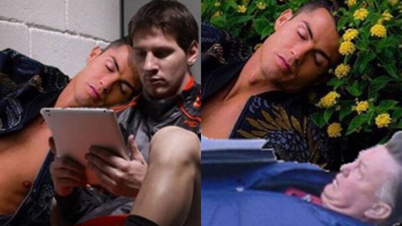 FOTO Ronaldo "bucolico": il web risponde così