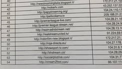 Streaming illegale: la lista dei 152 siti 