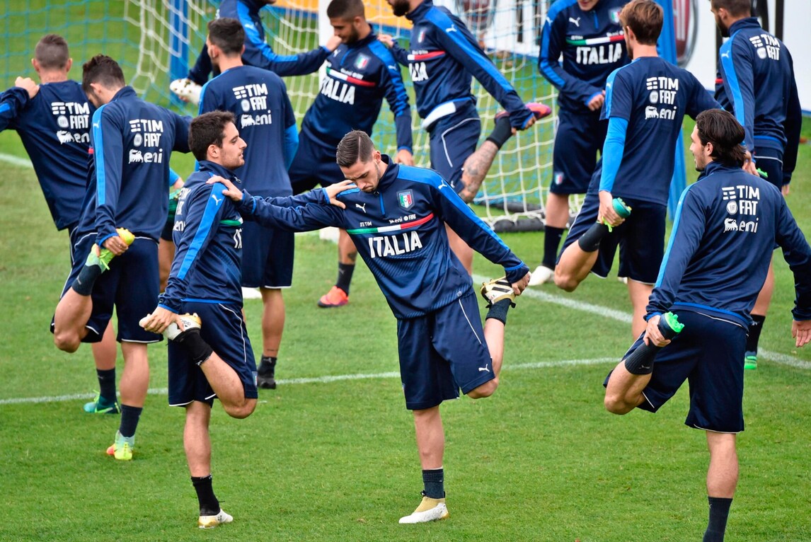 Italia, le foto raccontano un'atmosfera rilassata durante l'allenamento azzurro