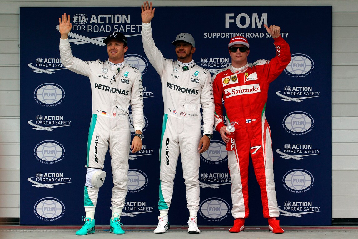 F1: pole di Hamilton a Interlagos, con la Ferrari di Raikkonen terza