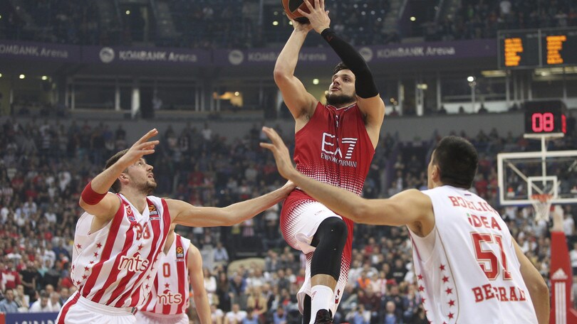 Basket Eurolega: Milano crolla con la Stella Rossa