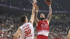Basket, Eurolega: l'EA7 Milano cade a Belgrado