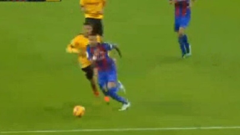 FOTO Barcellona-Malaga, Llorente entra male su Neymar