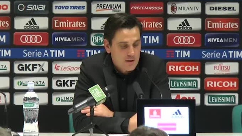 Montella: "L'Inter ha esultato come se avesse vinto"