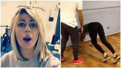 La moglie di Marchisio scatenata in palestra: che verticale!