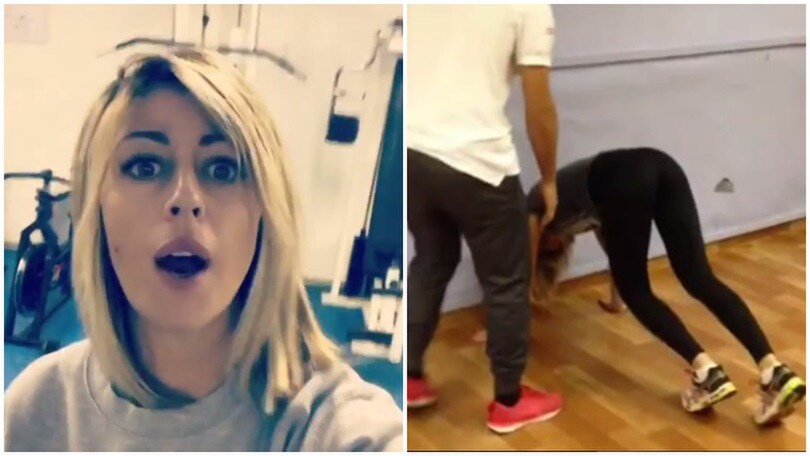 La moglie di Marchisio scatenata in palestra: che verticale!