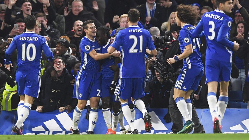 Chelsea-Tottenham 2-1: Pedro-Moses gol, Conte in vetta