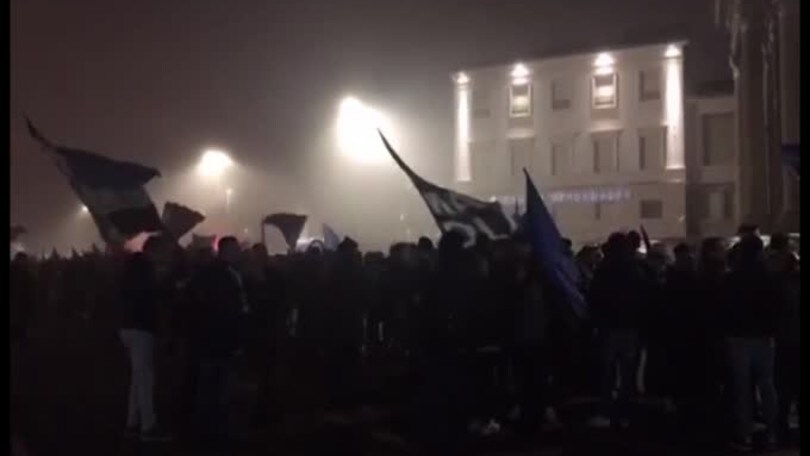 Bergamo in festa per l'Atalanta
