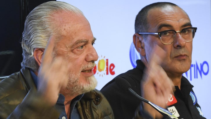 De Laurentiis, frecciata a Sarri: «Aspetto Rog»