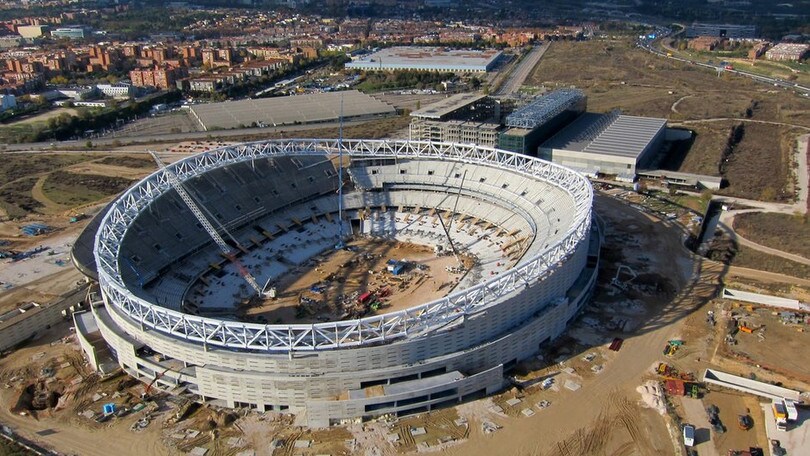 Atletico Madrid, proseguono i lavori per il nuovo stadio