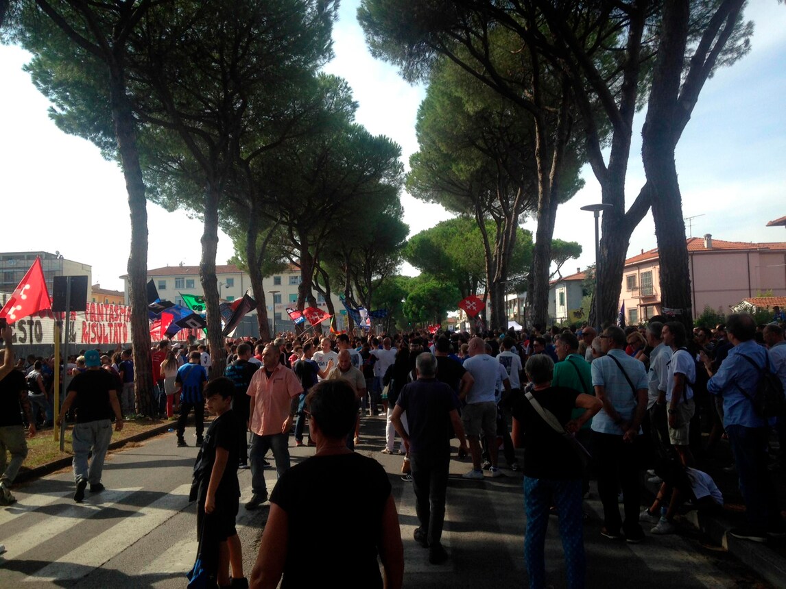 Pisa, i tifosi intenzionati a impedire la partita col Bari