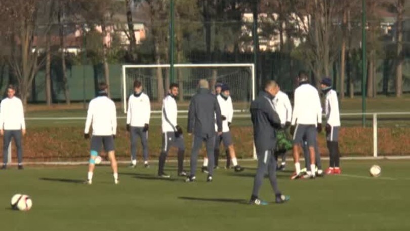 Inter-Sparta Praga: nerazzurri al lavoro