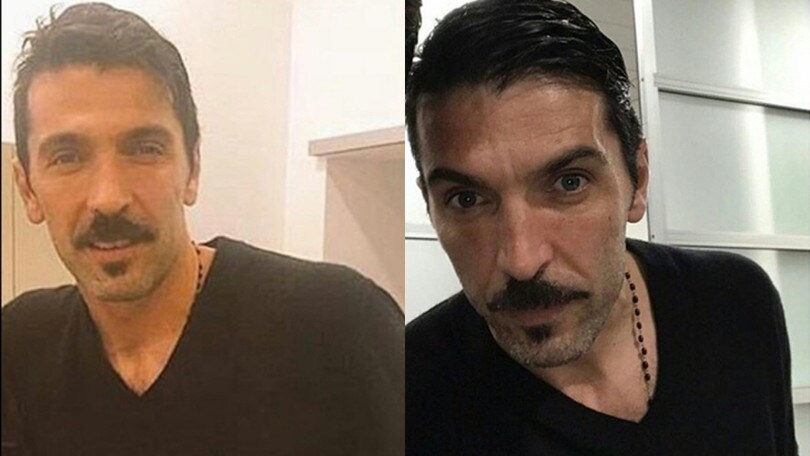 Buffon sfoggia il nuovo look: baffi da Champions
