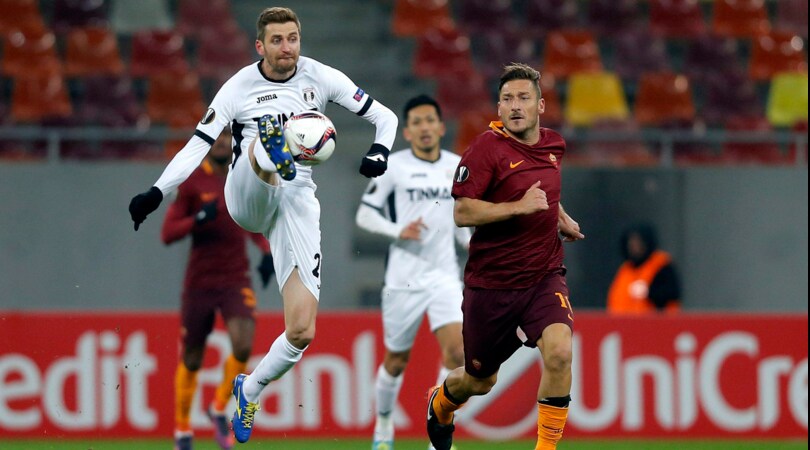 Astra Giurgiu-Roma 0-0: Spalletti ai sedicesimi da imbattuto