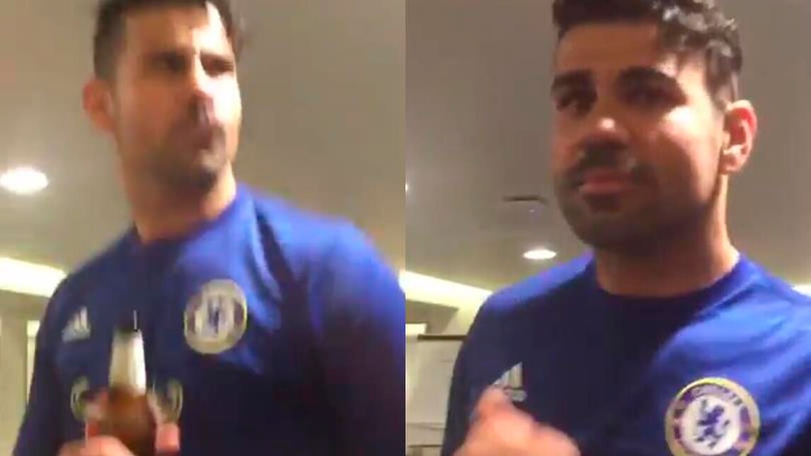 Diego Costa, birra negli spogliatoi. Conte: «Fa bene»