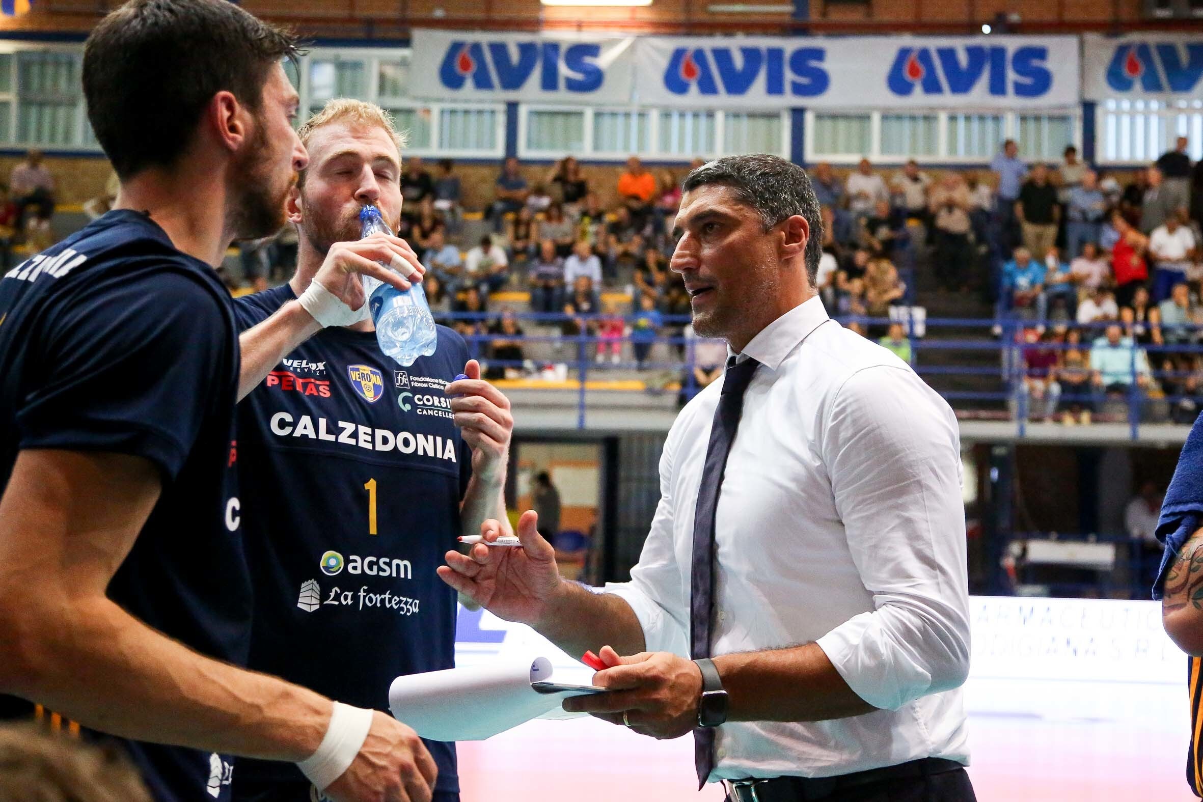 Andrea Giani saluta la Calzedonia Verona eliminata dalla Coppa Italia