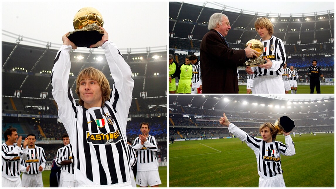 Pavel Nedved, 13 anni fa il Pallone d'Oro con la Juventus