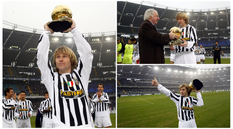 Pavel Nedved, 13 anni fa il Pallone d'Oro con la Juventus