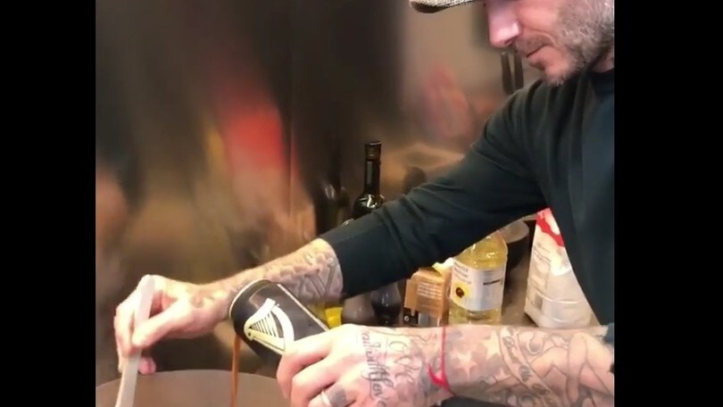 Beckham prepara lo stufato con un ingrediente segreto
