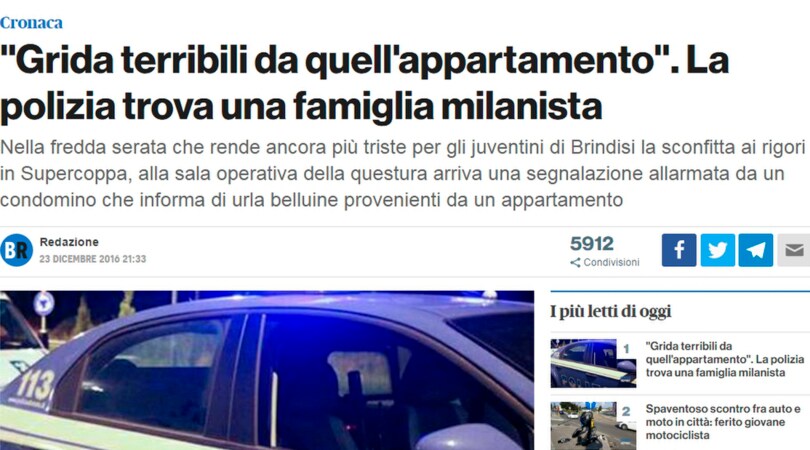 Supercoppa, a Brindisi la tragedia finisce in... commedia