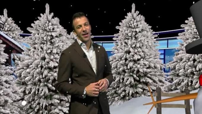 Del Piero cantante per gli auguri di Natale