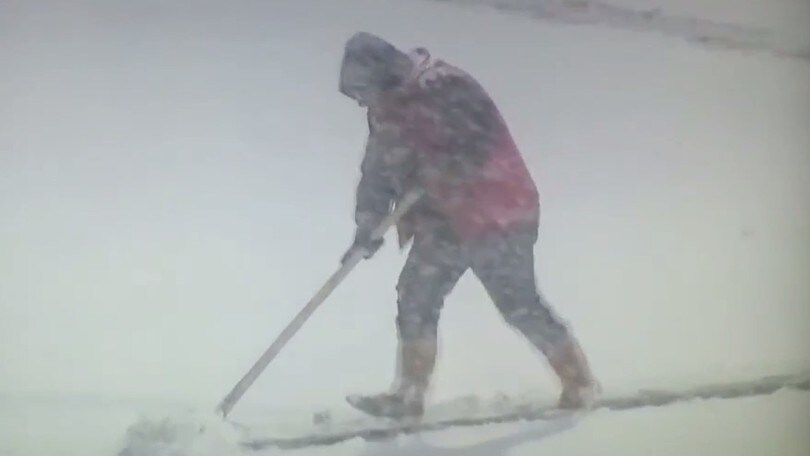 Quanta neve! E in campo entra la pala...