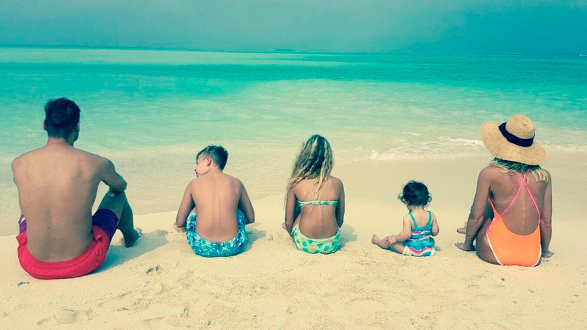 Famiglia Totti alle Maldive: «Il regalo più bello»