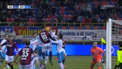 Bologna-Napoli, follia Callejon: prima il fallo di mano, poi il rosso 