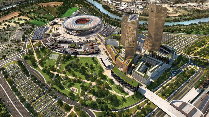 Roma, presentata revisione del progetto stadio. Baldissoni: