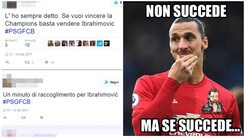 Psg a valanga sul Barcellona. E sui social il bersaglio è Ibrahimovic